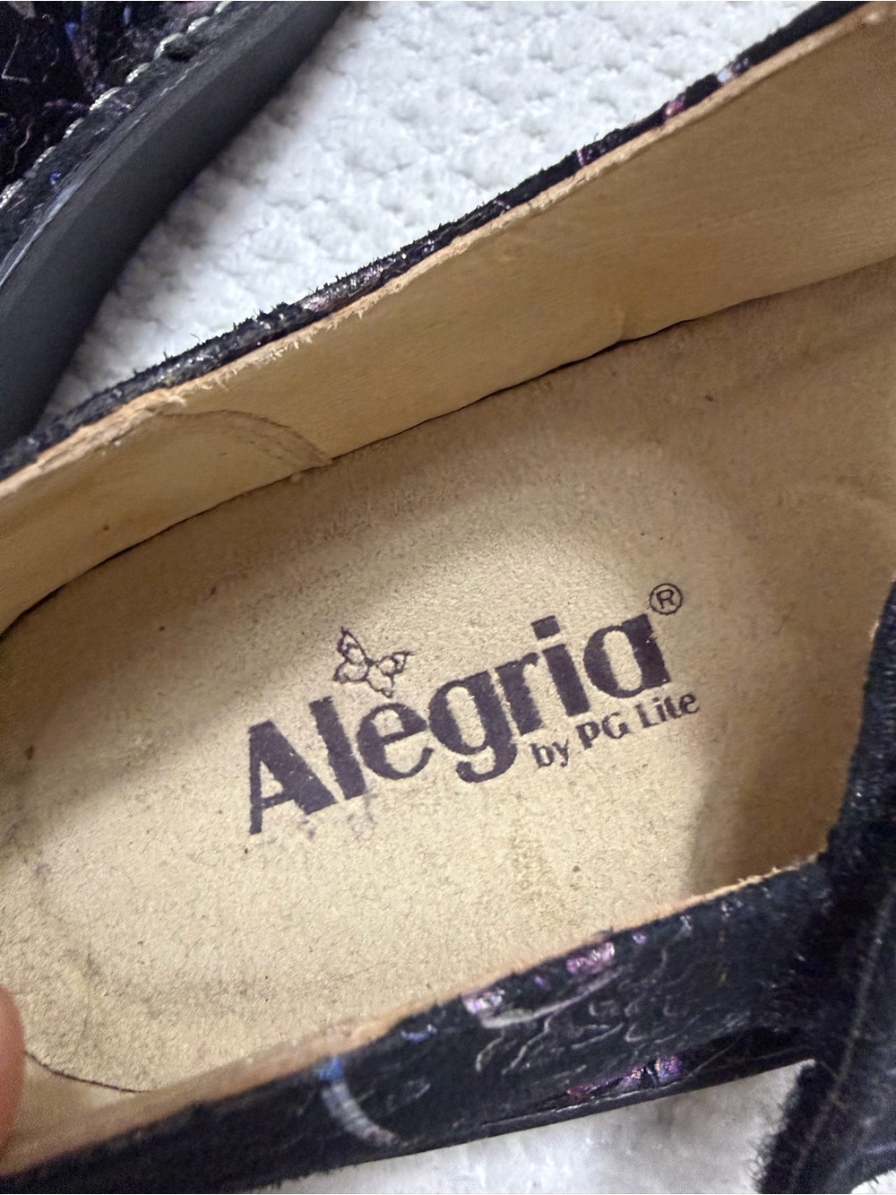 Alegria Paloma Metallic Floral Mary Jane Boho Women’s Size 39 US 9 - Picture 11 of 11